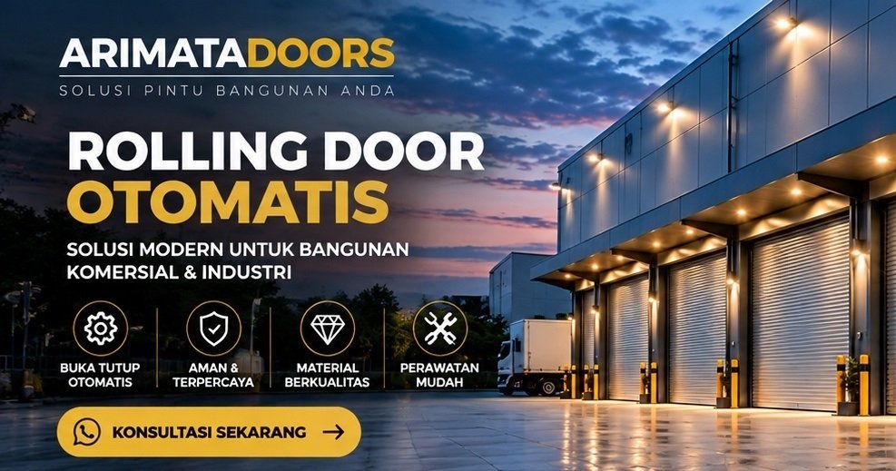 pintu rolling door elektrik