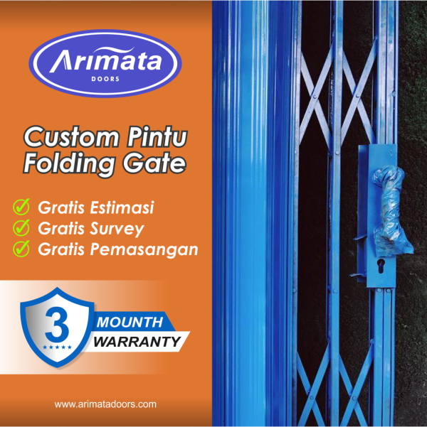 pasang folding gate