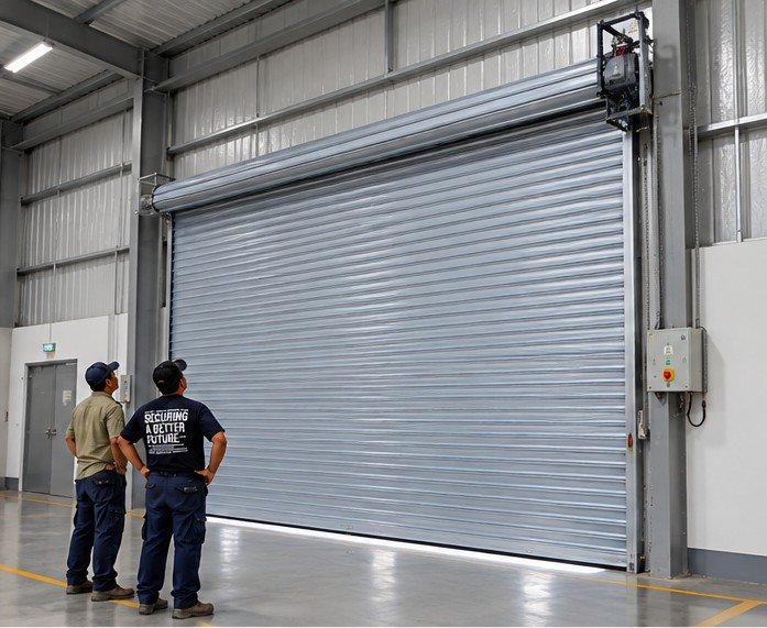 rolling door industri system elektrik otomatis
