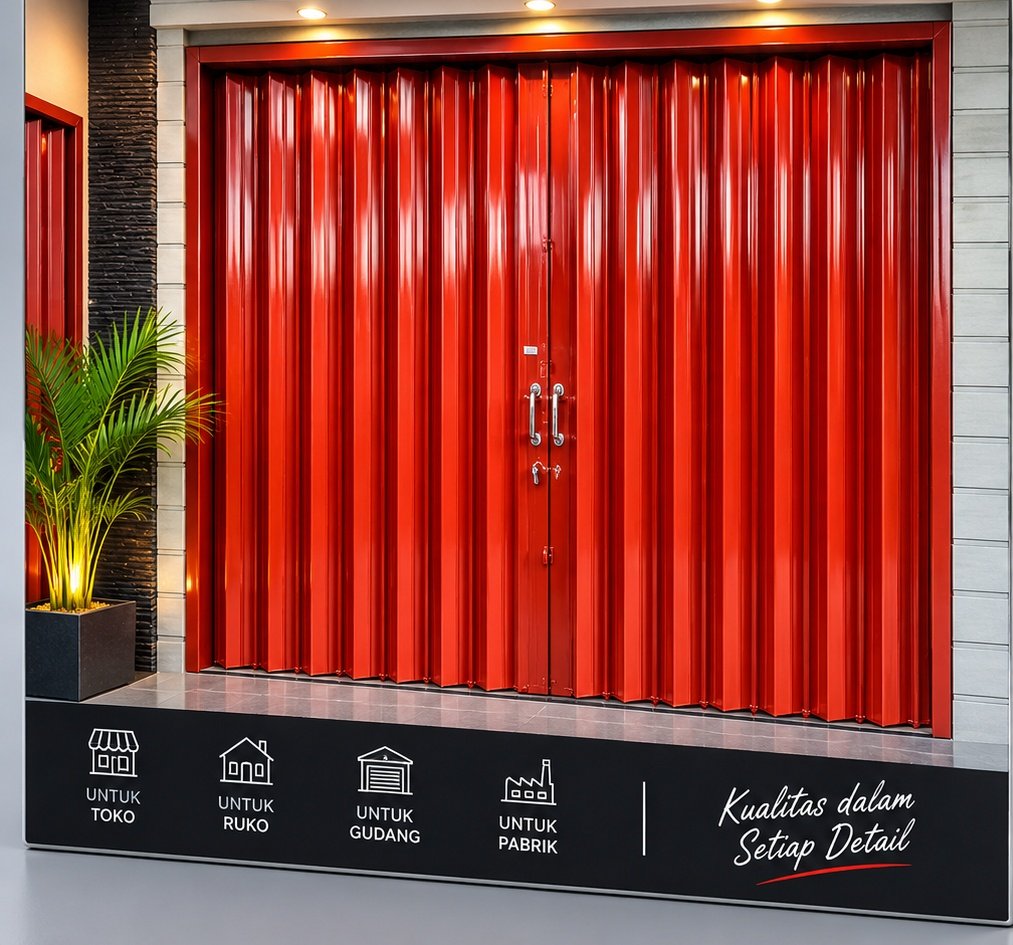 folding gate besi
