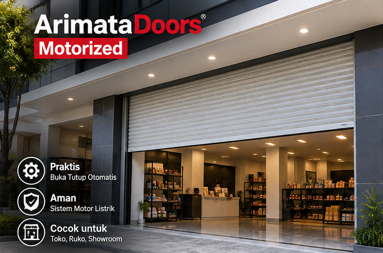harga rolling door motorized