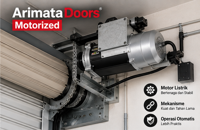 motor rolling door motorized